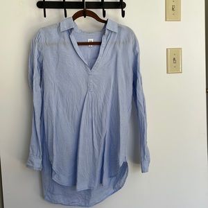 Gap blue linen shirt